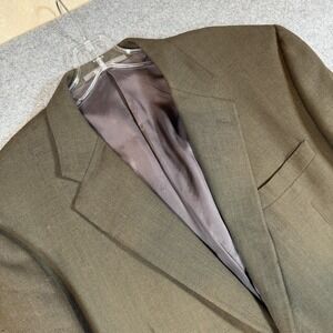 Hickey Freeman Suit Jacket Mens 46 Short Brown Wool Herringbone Nordstrom